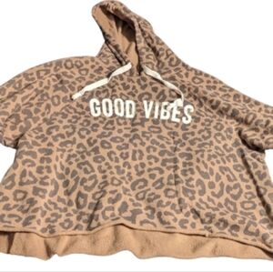 Grayson Threads Pinkish Brown Leopard Hoodie